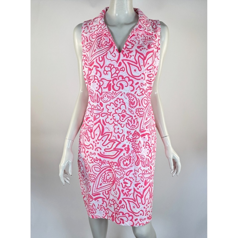 KATHERINE Way St. Regis V-Neck Dress Women XL NWOT $182 Golf Sleeveless